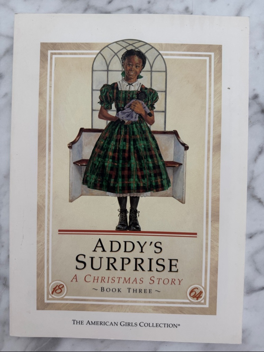 American Girl Addy's Surprise Book Three - Green Plaid Dress
